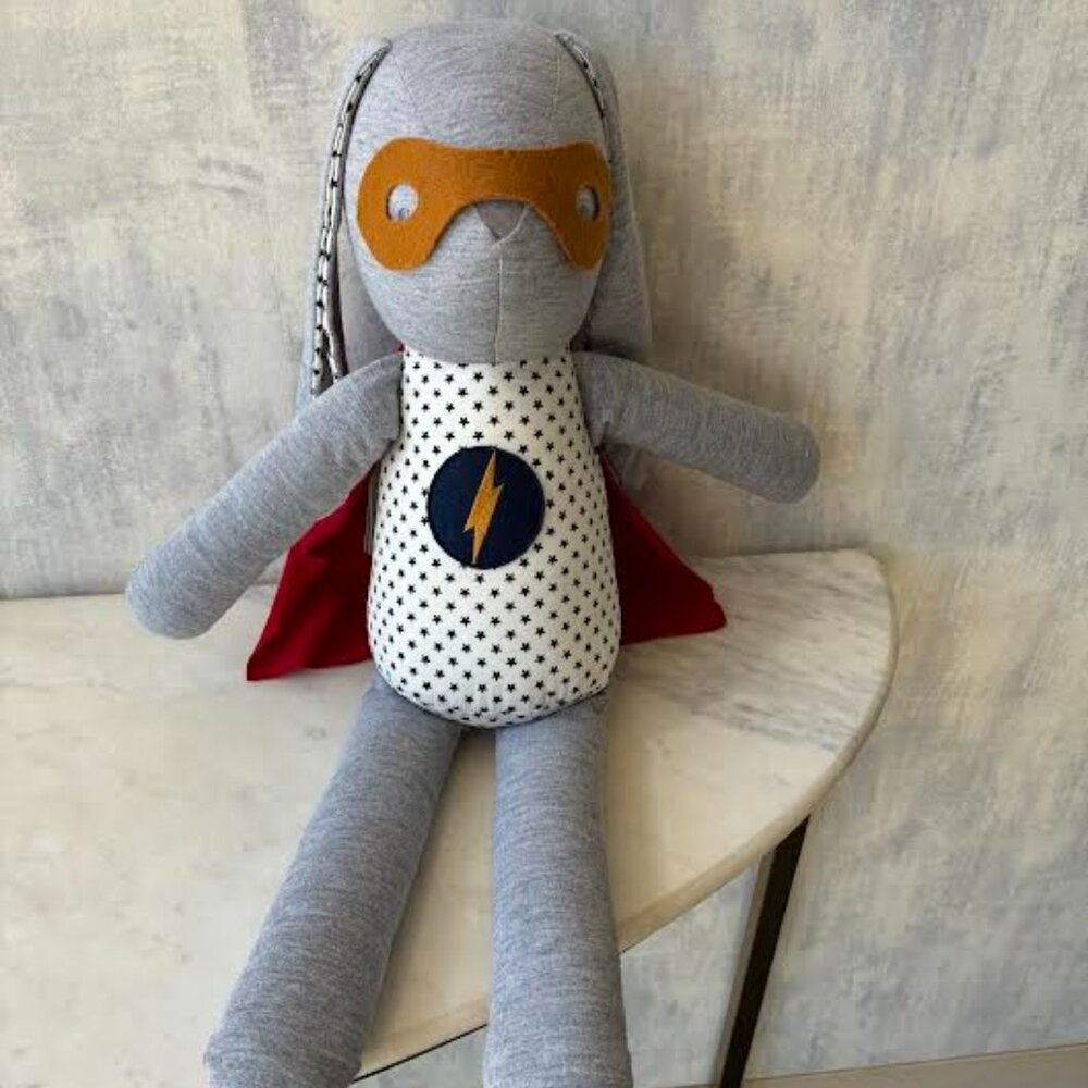 Alimrose - Hero Cuddle Bunny Navy Star- NWT